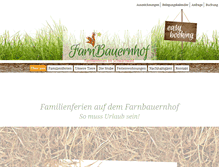 Tablet Screenshot of farnbauernhof.de